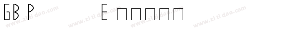 GB Pinyinok-E字体转换
